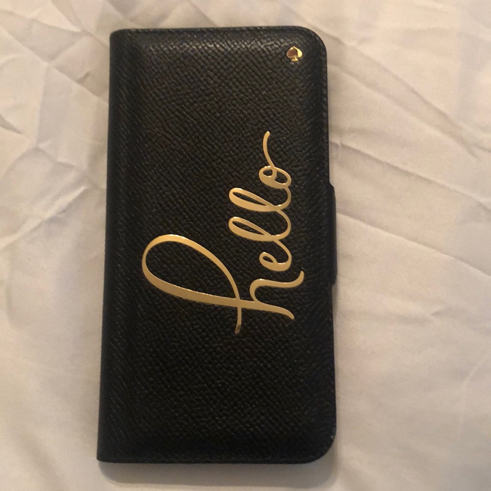 Kate Spade “hello” phone case folio